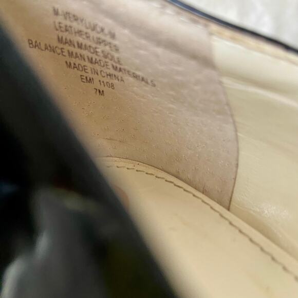 Nine West Black & Cream Leather Heels - Picture 8 of 9